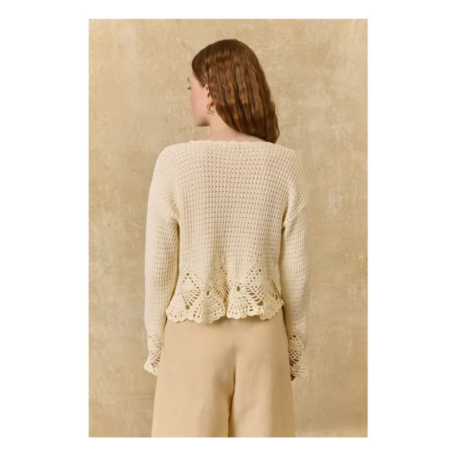 Cardigan in cotone Molya | Crema