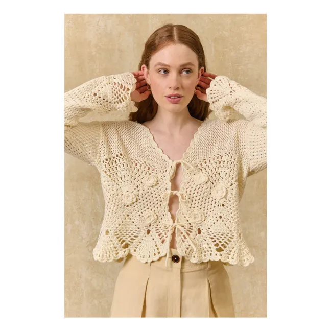 Cardigan in cotone Molya | Crema