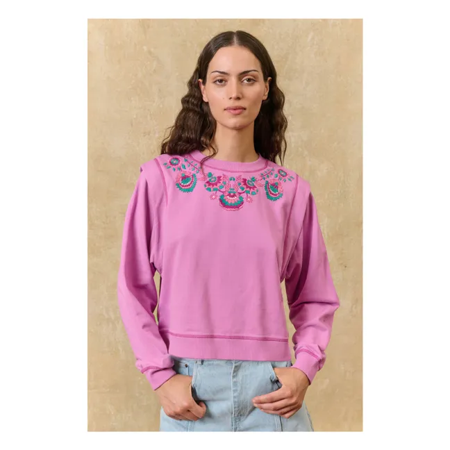 Sudadera de algodón Ostrea | Rosa Fushia