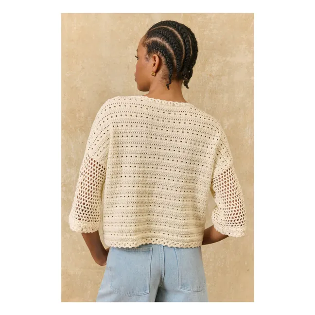 Top in cotone Eleanor | Crema
