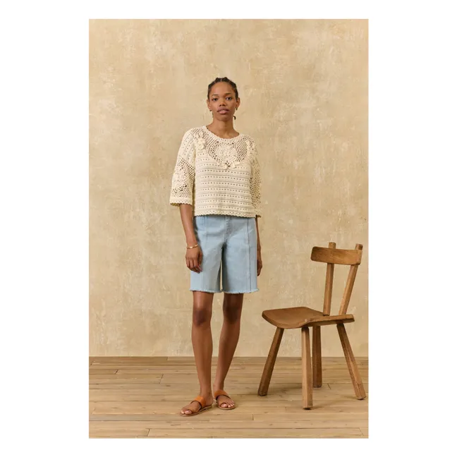 Eleanor Cotton Top | Cream