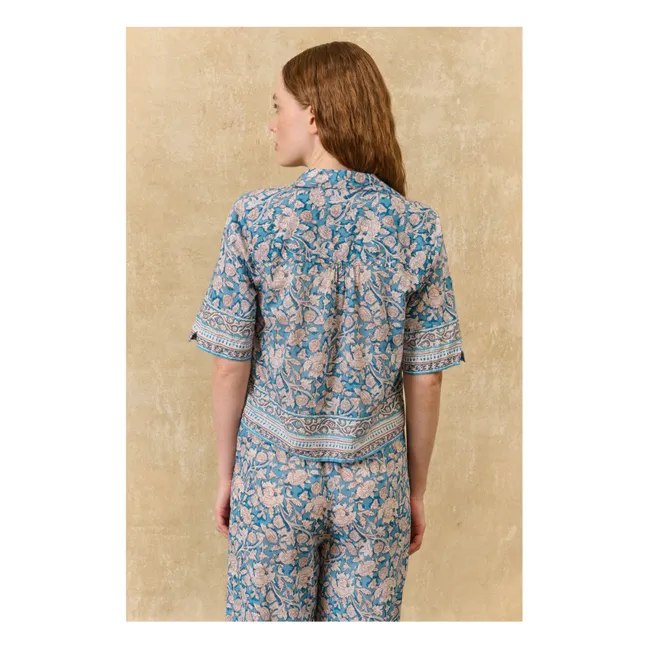 Louka organic cotton pyjamas | Blue