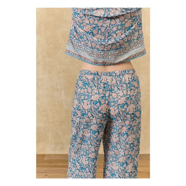 Louka organic cotton pyjamas | Blue