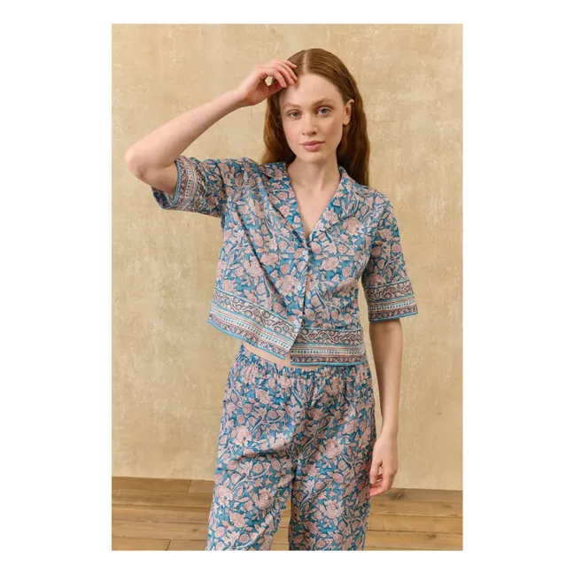 Pyjama Louka Coton Bio | Bleu