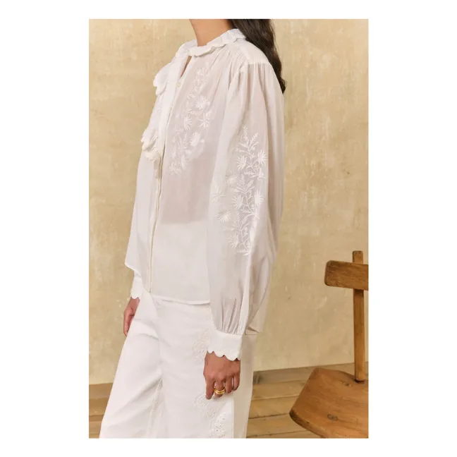 Blouse Cora Coton Bio | Blanc
