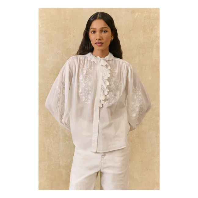 Blusa Cora de algodón orgánico | Blanco