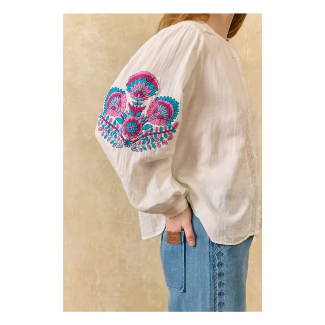 Blusa Jeanne de algodón orgánico | Blanco