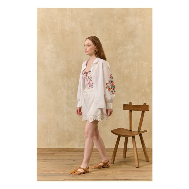 Short Boxi Coton Bio | Blanc