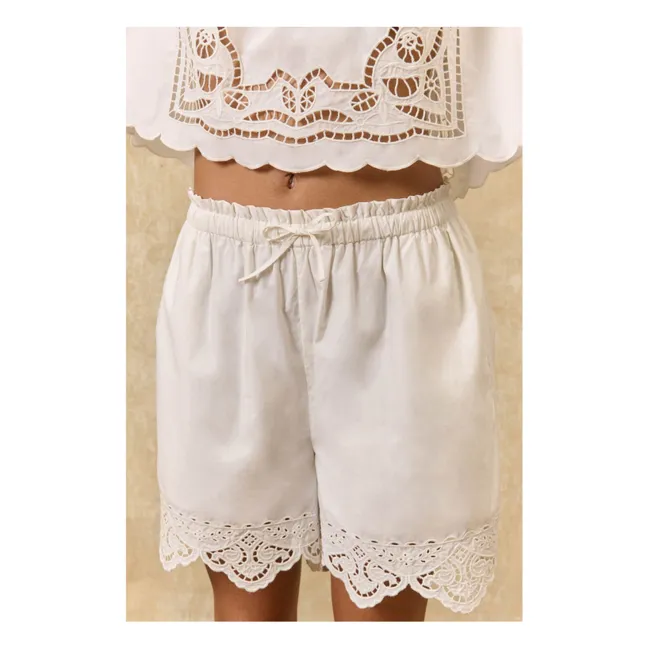 Boxi-Shorts aus Bio-Baumwolle | Weiß