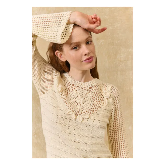 Robe Eleonora Coton | Crème