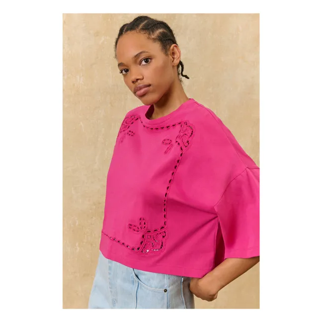 Bluse Neolar Bio-Baumwolle | Fuchsie