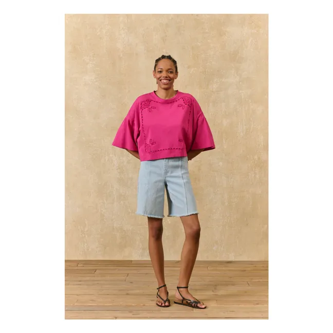 Blusa de algodón ecológico Neolar | Rosa Fushia