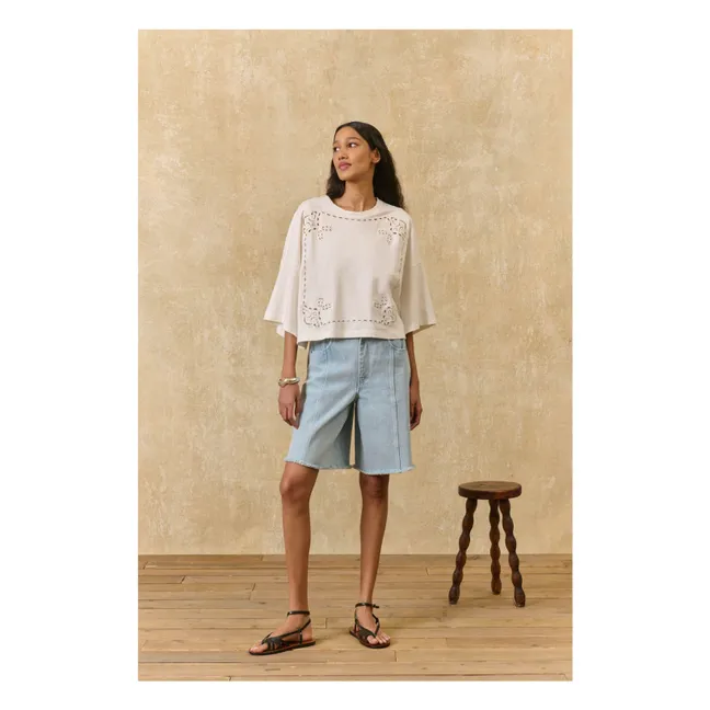 Blusa de algodón ecológico Neolar | Crudo