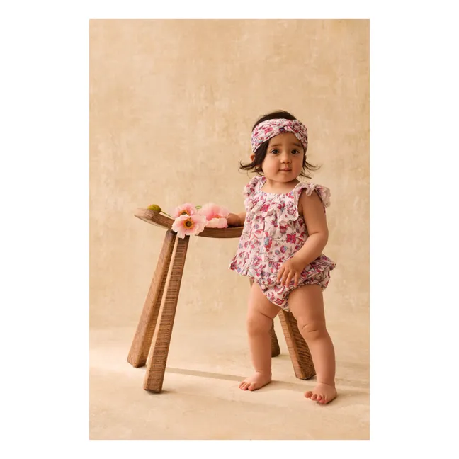 Yuriria Organic Cotton Flower Headband | Cream