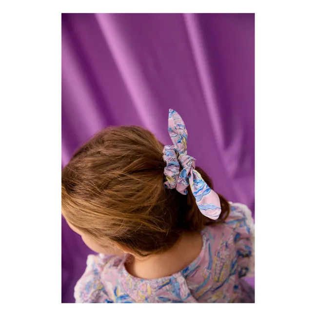 Chouchou Chloe Fleuri Recycled Fibers | Pink