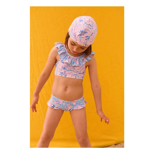 Maillot de Bain Primavera Fleuri Fibres Recyclées | Rose