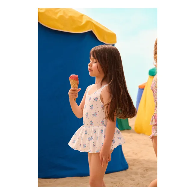 Bañador Kalinda Floral Waffle Skirt Fibras recicladas | Crema