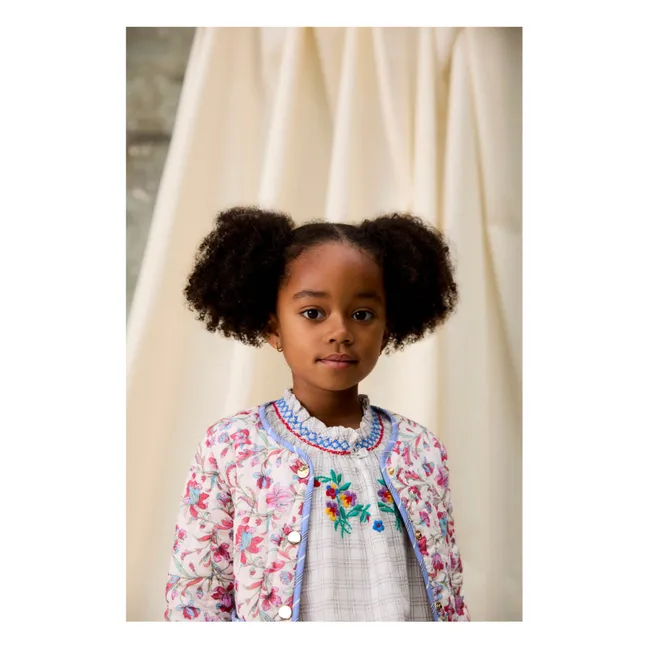 Chaqueta acolchada de algodón orgánico Astrid Fleurie | Crema