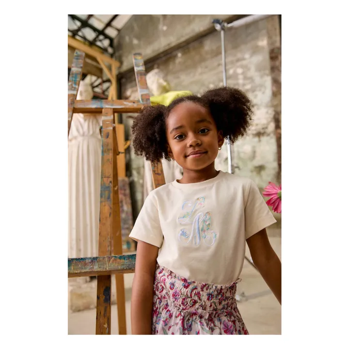 Roumia Fleurie Skirt Organic Cotton | Cream- Product image n°2