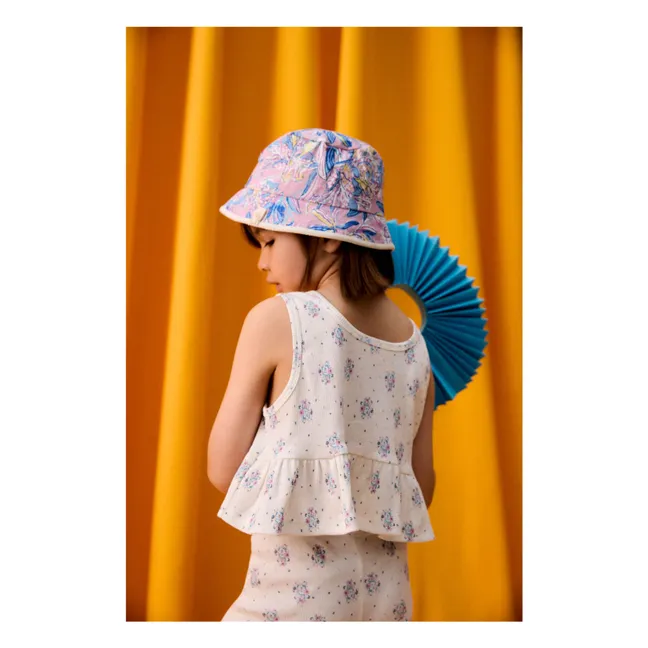 Malla de canalé floral Anandou | Crema