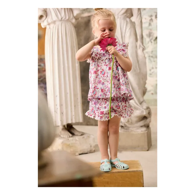 Vallaloid Flowered Short | Cream