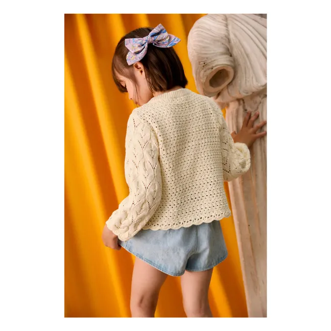 Short Denim Brodé | Bleu