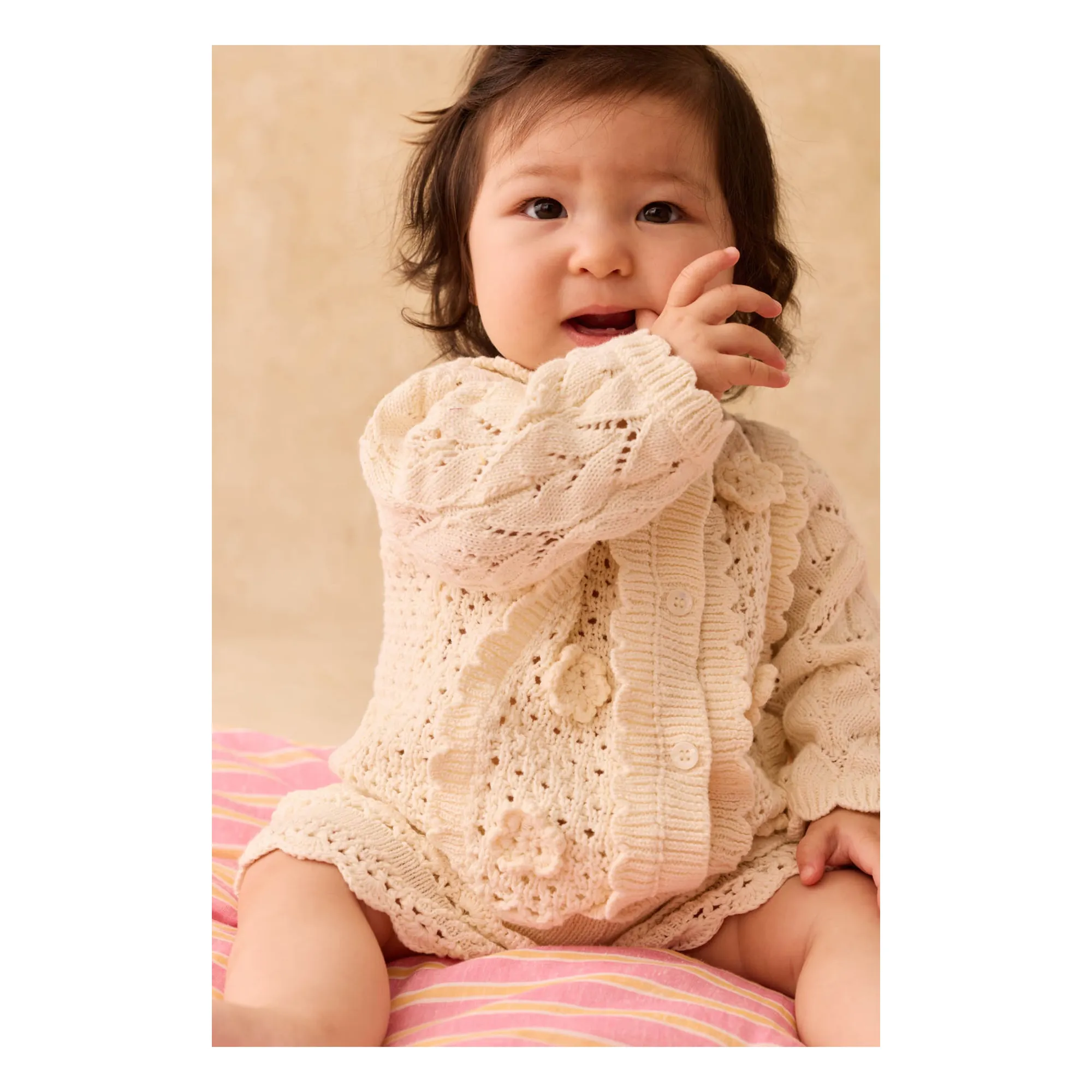Gilet Ajouré Chai | Crème- Image produit n°7
