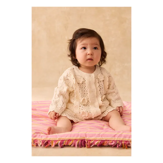 Chai openwork vest | Cream