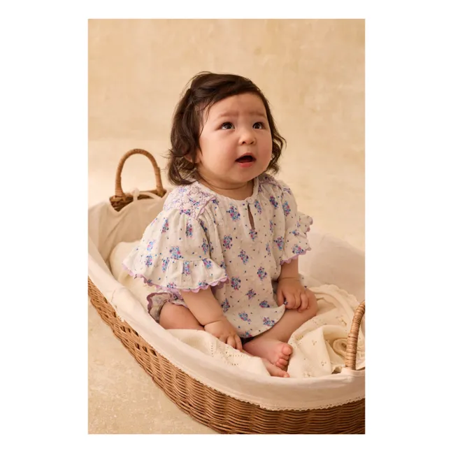 Bluse Feliza Blümchen | Cremefarben