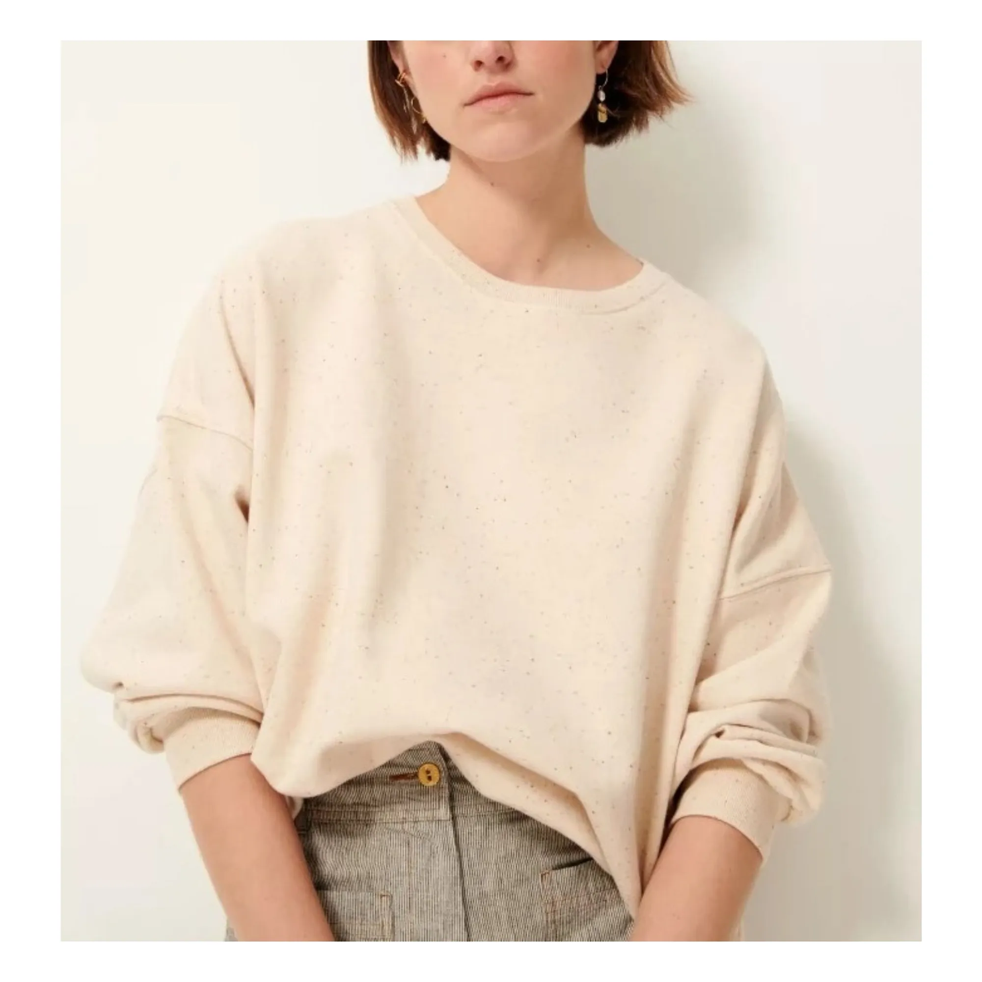 Sessùn Ecru Oversize Chebbi Sweatshirt