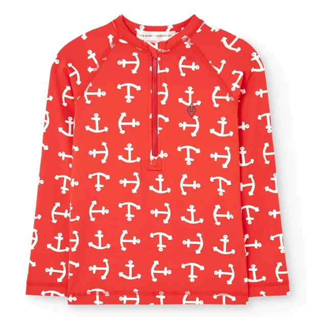 Deer Anchors UV protection T-shirt | Red