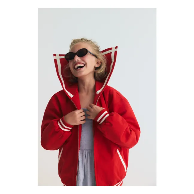 Bomber Col Marin Buttercup | Rouge