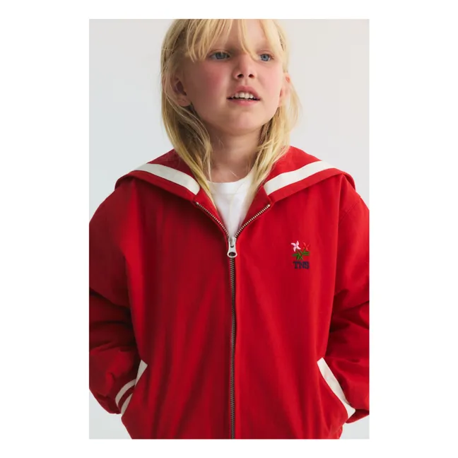 Bomber Col Marin Buttercup | Rouge