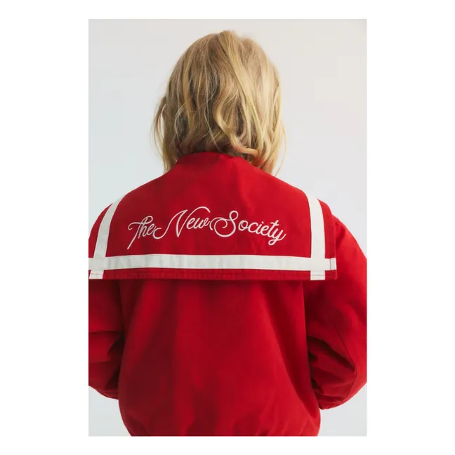 Bomber Col Marin Buttercup | Rouge