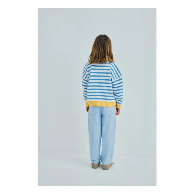 Pullover Marigold Gestreift | Hellblau