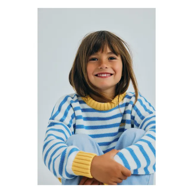 Jersey de rayas Marigold | Azul Claro