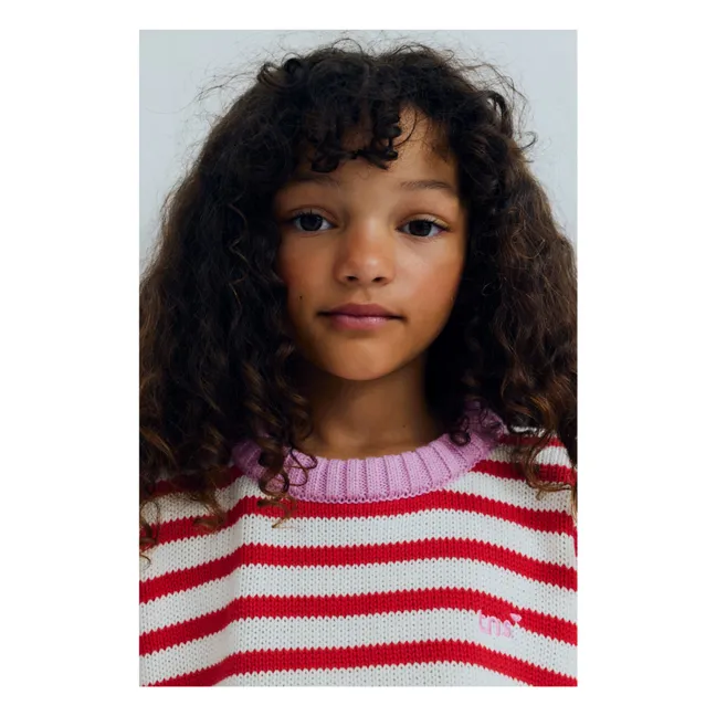 Pull Marigold Rayé | Rouge