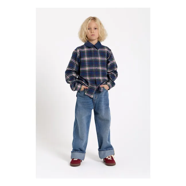 Enara Checkered Shirt | Blue