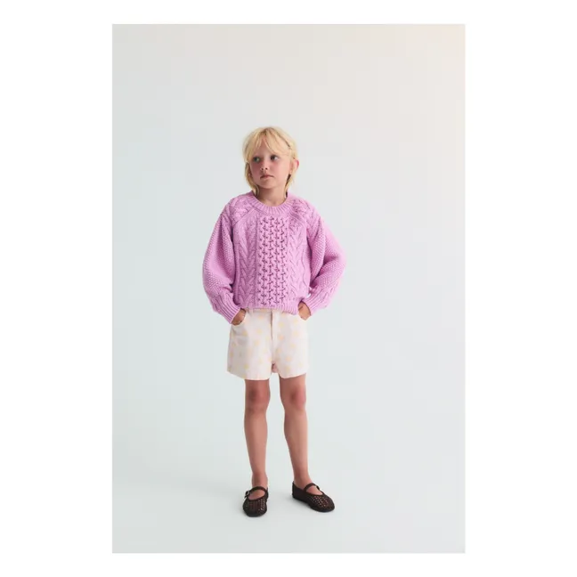 Smiley Cotton Jeans BCI Bébé | Pale Pink