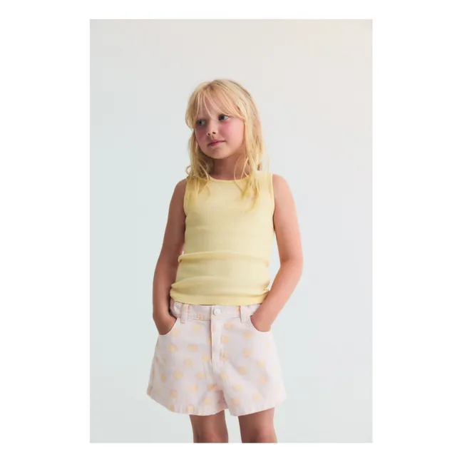 Smiley Cotton Jeans BCI Bébé | Pale Pink