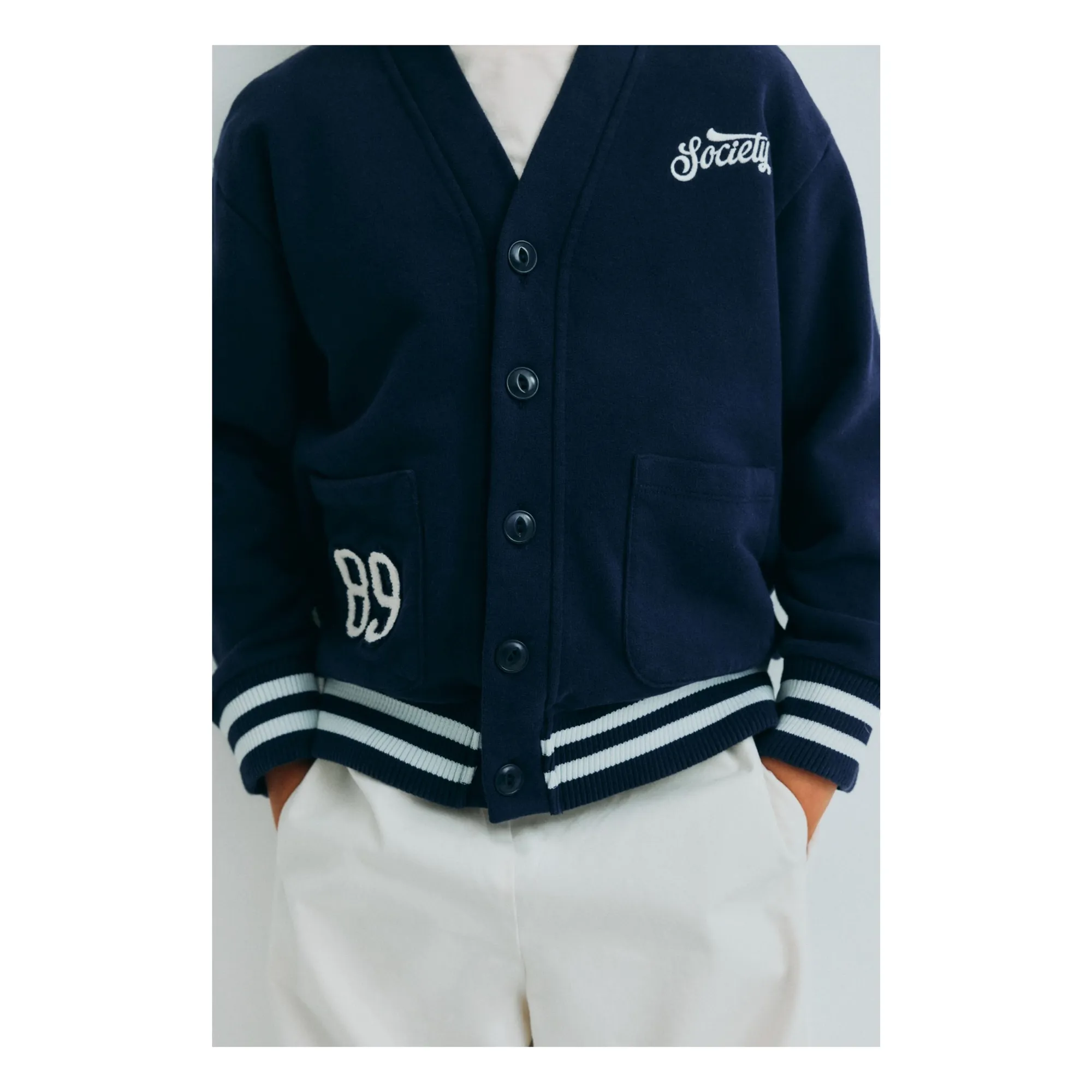Cardigan Finnia | Bleu foncé- Image produit n°4