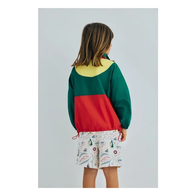 Chaqueta Pansy Colorblock | Verde