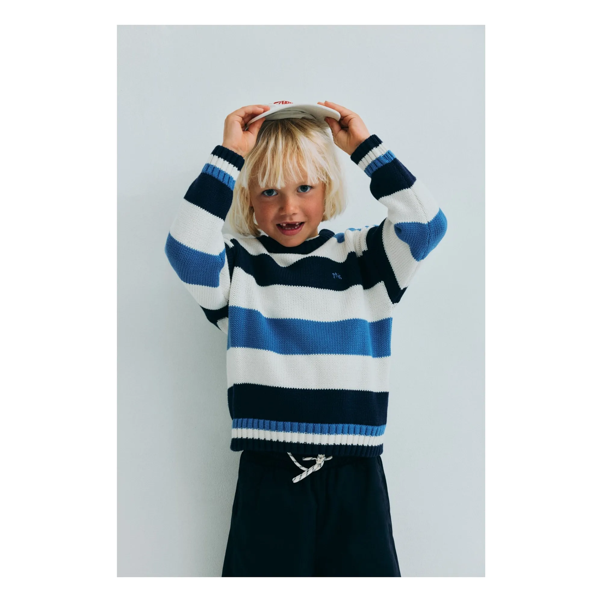 Pull Celosia Rayé | Bleu- Image produit n°4