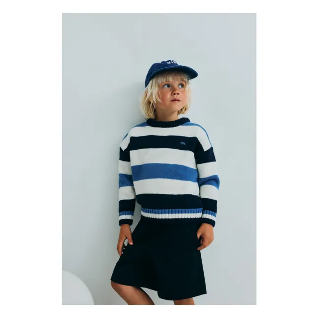 Pull Celosia Rayé | Bleu