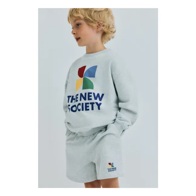 Jogger Shorts TNS Logo | Grau Meliert