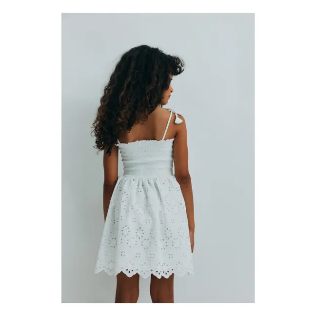 Robe Broderie Anglaise Sakura | Blanc