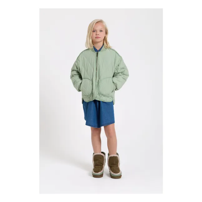 Bomberjacke Steppjacke Fuzzy | Salbei
