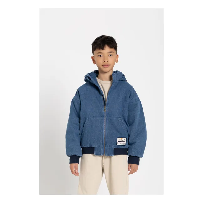 Kapuzenjacke Denim Matt | Denim