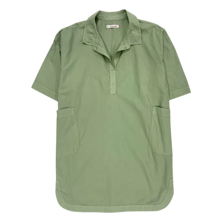 Vestido camisero oversize Cadaques | Salvia- Imagen del producto n°0