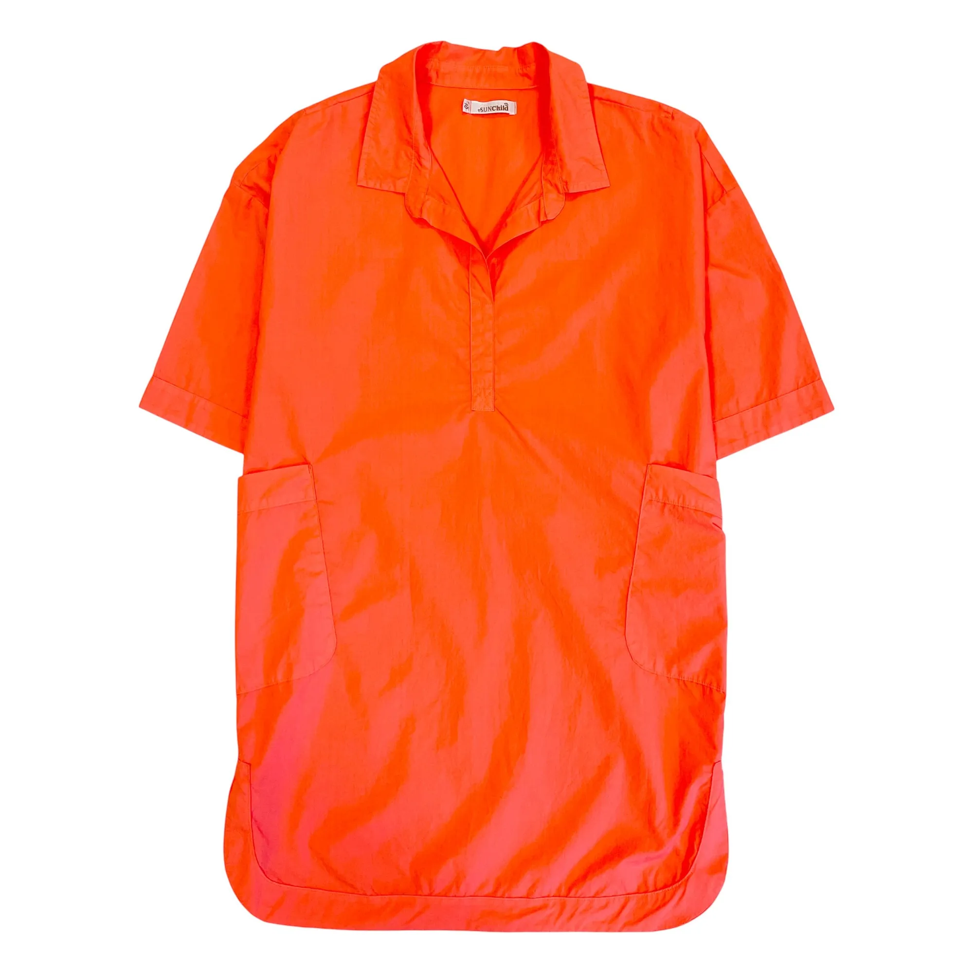 Robe Chemise Oversize Cadaques | Tangerine- Image produit n°0